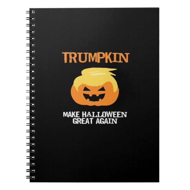 Carnet Halloween Trumpkin V3 (Devant)