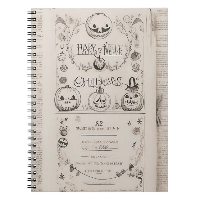 carnet Halloween vintage (Devant)