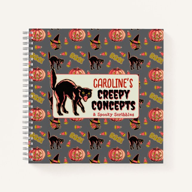 carnet Halloween vintage (Devant)