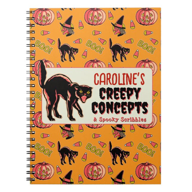 carnet Halloween vintage (Devant)