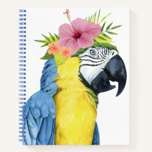 Carnet Halo tropical - Perroquet