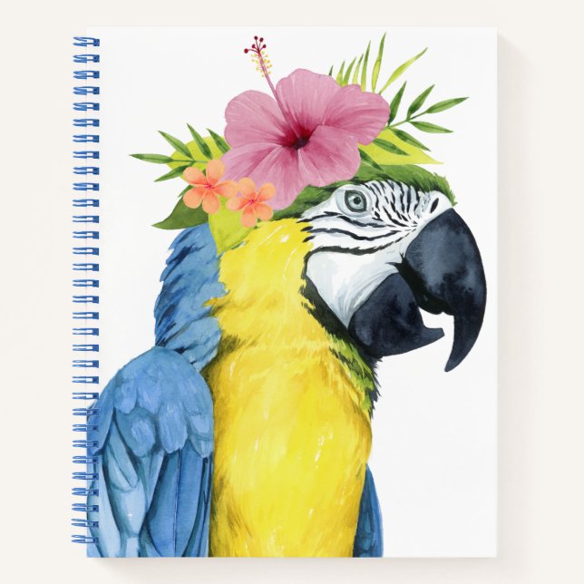 Carnet Halo tropical - Perroquet (Devant)