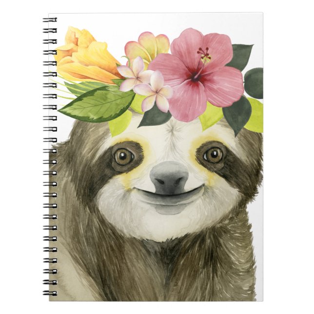 Carnet Halo tropical | Sweet Sloth (Devant)