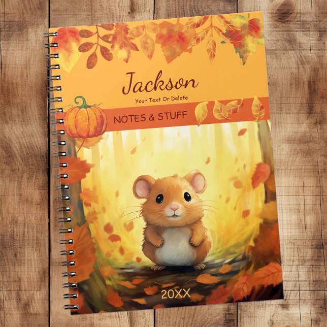 Carnet Hamster de Forêt d'automne (Créateur téléchargé)