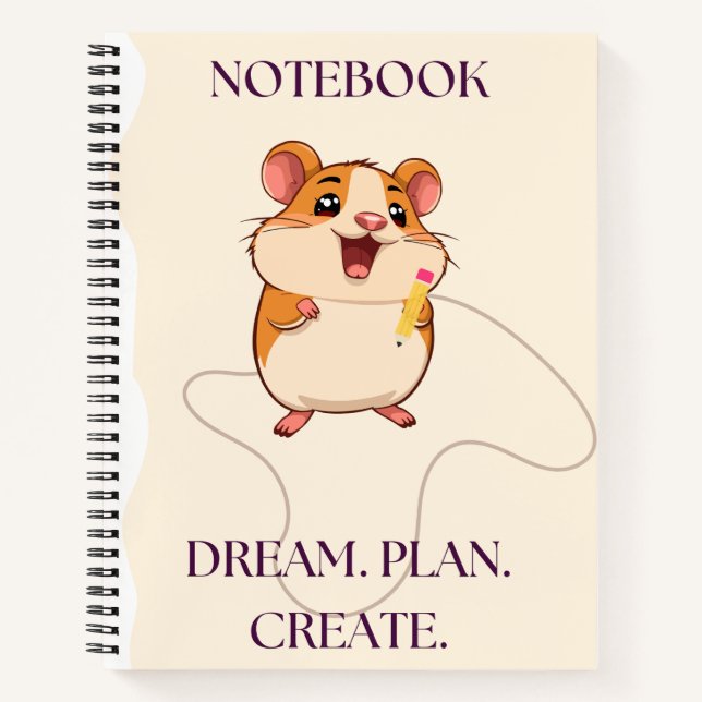 Carnet hamster esthétique mignon (Devant)