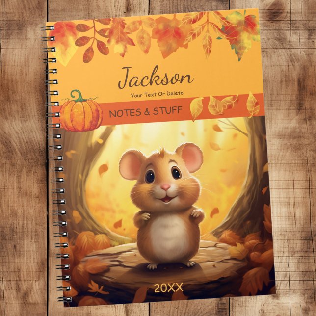 Carnet Hamster Forêt d'automne (Créateur téléchargé)