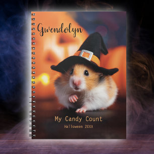 Carnet Hamster Witch Halloween Candy
