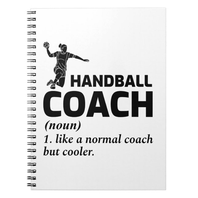 Carnet Handball Coach Handballer Drôle Dire (Devant)