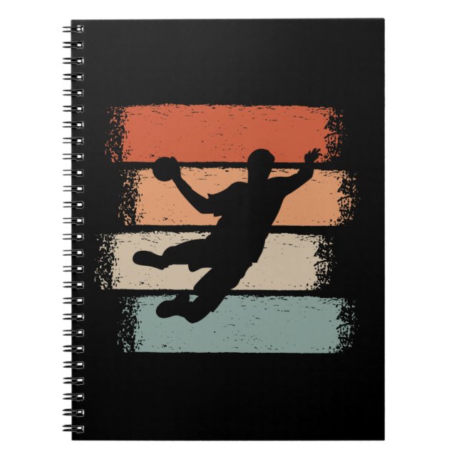 Carnet Handball Player Retro (Devant)