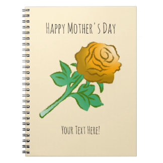 Carnet Handsome Orange Rose