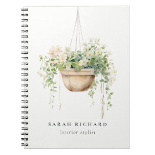 Carnet Hanging Floral House Plante Aquarelle Botanique