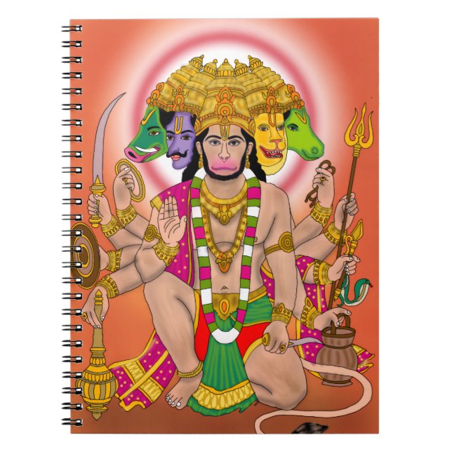 Carnet Hanuman Panchmukhi (Devant)