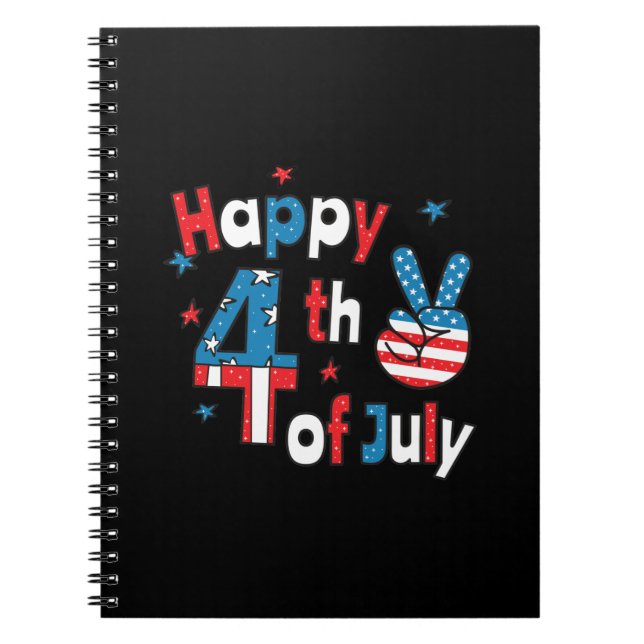 Carnet Happy 4th of July Independence Day (Devant)