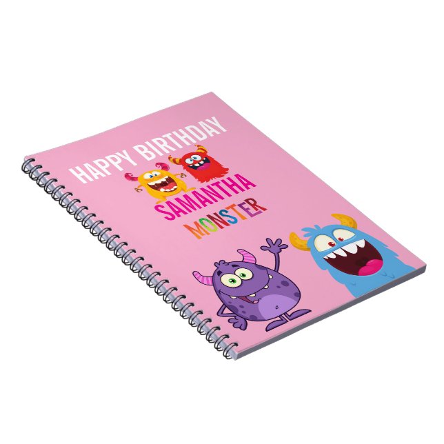 Carnet Happy Birthday FUN Monsters kids (Côté Droit)