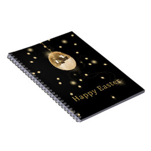 Carnet Happy Easter Gold Disco Ball