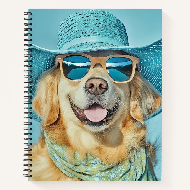 Carnet Happy Golden Retriever (Devant)