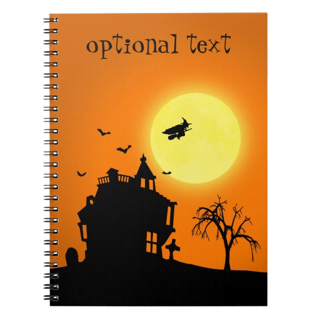 Carnet Happy Halloween Silhouette paysage (Devant)