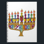 Carnet Happy Hanukkah Dreidels Menorah<br><div class="desc">You are viewing The Lee Hiller Design Collection. Appareil,  Venin & Collectibles Lee Hiller Photofy or Digital Art Collection. You can view her her Nature photographiy at at http://HikeOurPlanet.com/ and follow her hiking blog within Hot Springs National Park.</div>