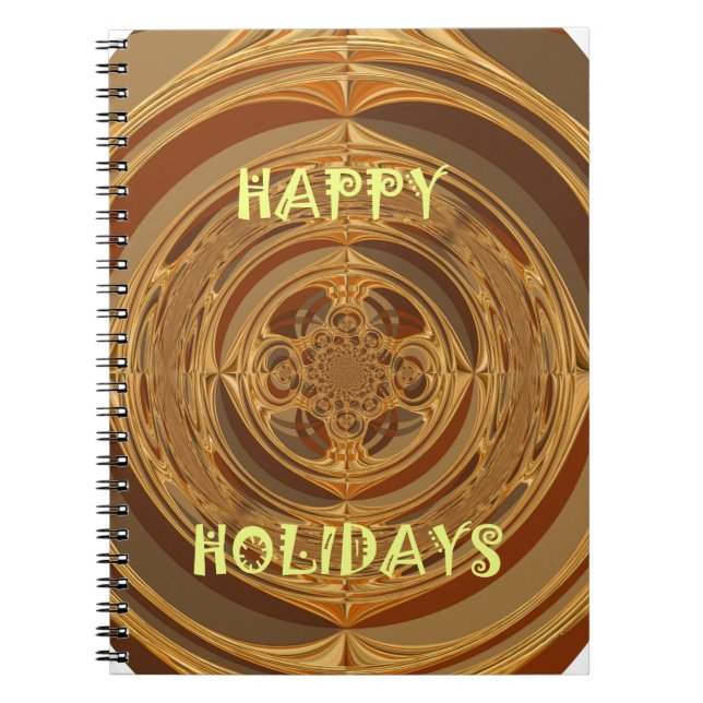 Carnet Happy Holidays Circle Art Print/Design (Devant)