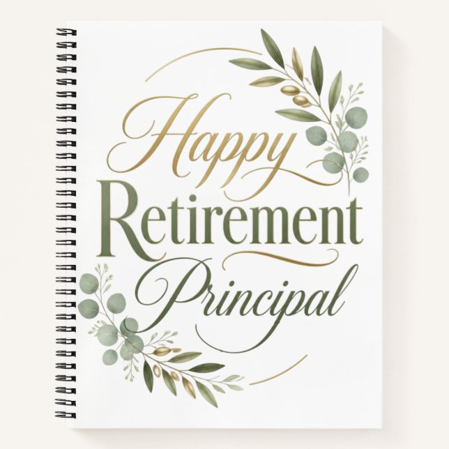 Carnet Happy Retirement Principal Gift (Devant)