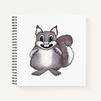 Carnet Happy Squirrel Cartoon Drawing 
