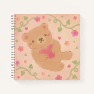 Carnet Happy Valentine's Day with Teddy Bear