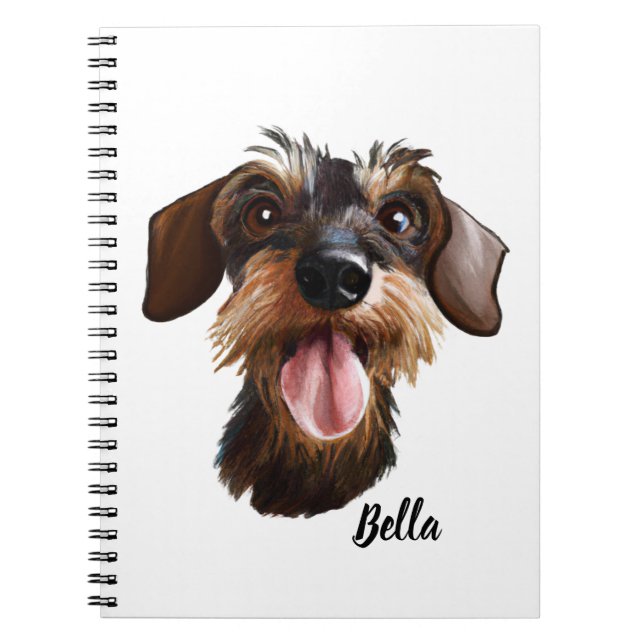 Carnet Happy Wirehaired Dachshund (Devant)