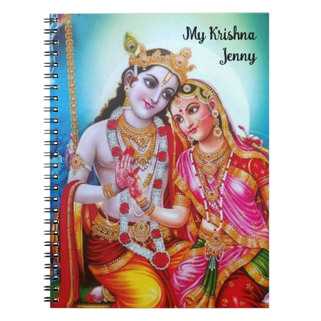 Carnet Hare Radhey Hare Krishna art (Devant)