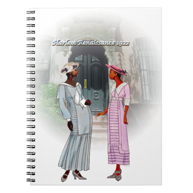 Carnet Harlem Renaissance Conversation – 1922 Watercolor  (Devant)