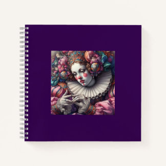 Carnet "Harlequin baroque Elégance - Artistic Spiral Note
