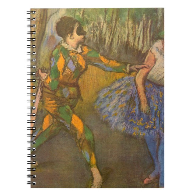 Carnet Harlequin et Columbine par Edgar Degas Art ancien (Devant)
