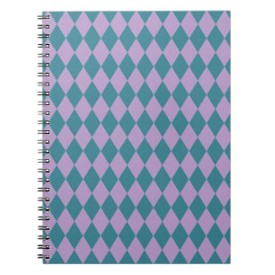 Carnet Harlequins Lilac et Turquoise