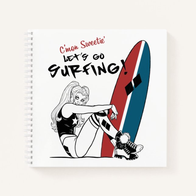 Carnet Harley Quinn - Allons surfer (Devant)