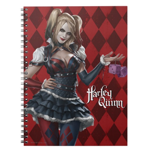 Carnet Harley Quinn Avec Dice Fuzzy (Devant)