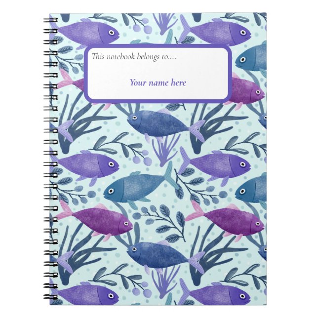 Carnet Harmonie aquatique (Devant)