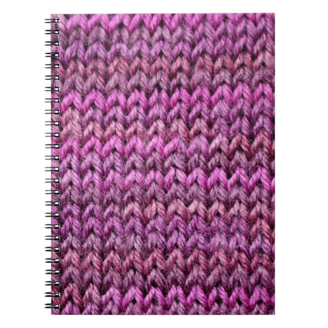 Carnet Harmonie de Knit : Texture de bande violette (Devant)