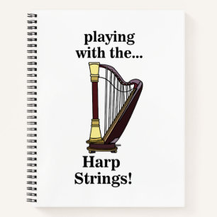 Carnet Harpe musicale Instrument Harpe