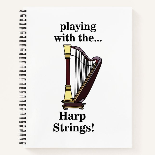 Carnet Harpe musicale Instrument Harpe (Devant)