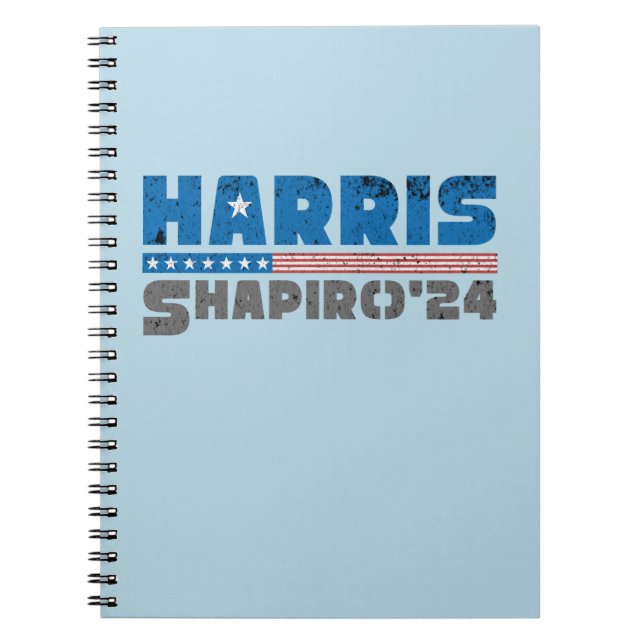 Carnet Harris Shapiro 2024 Vintage bande patriotique (Devant)
