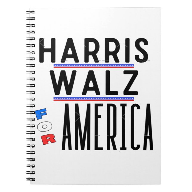 Carnet Harris Walz 2024 Pin (Devant)