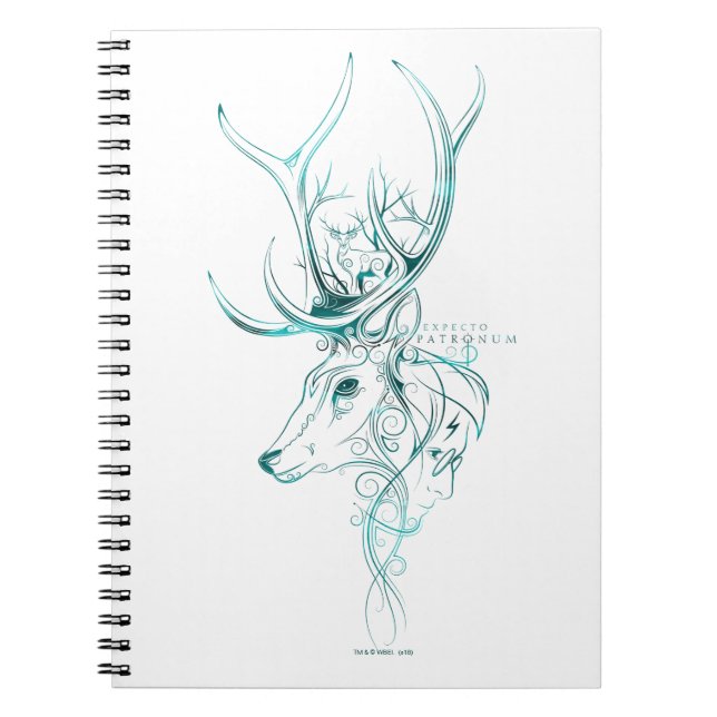 Carnet Harry Potter | Aguamenti EXPECTO PATRONUM™ Cerf (Devant)