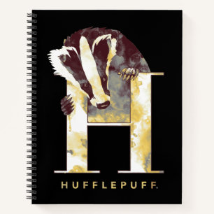 Carnet Harry Potter   Aquarelle Badger HUFFLEPUFF™