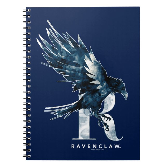 Carnet Harry Potter | Aquarelle RAVENCLAW™ Raven (Devant)