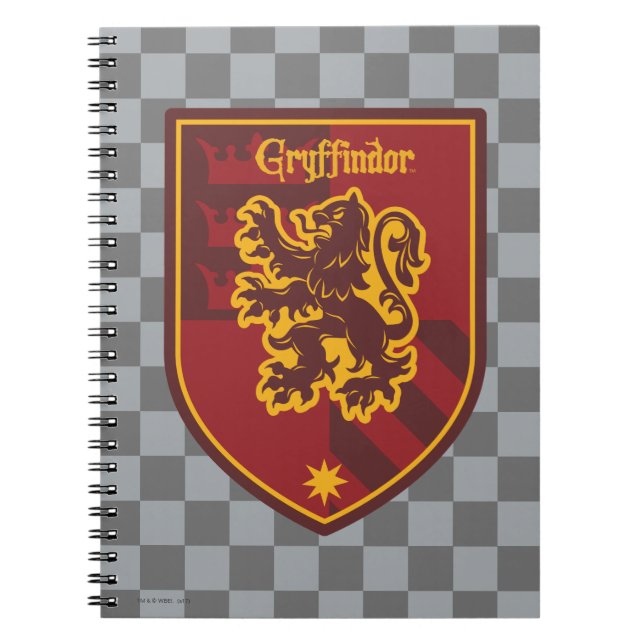 Carnet Harry Potter | Blason de fierté de la maison Gryff (Devant)