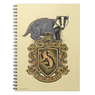 Carnet Harry Potter Blason de Poufsouffle avec Blaireau