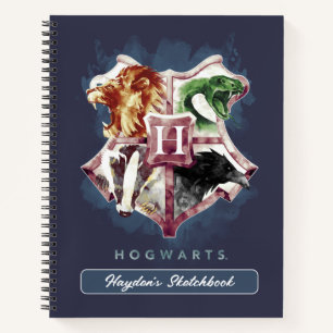 Carnet Harry Potter Blason d'HOGWARTS™ Aquarelle