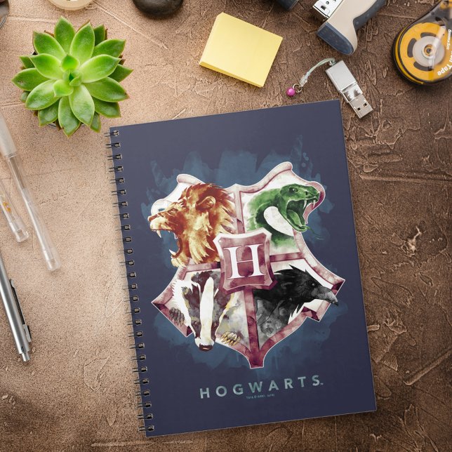 Carnet Harry Potter | Blason HOGWARTS™ Aquarelle (Créateur téléchargé)