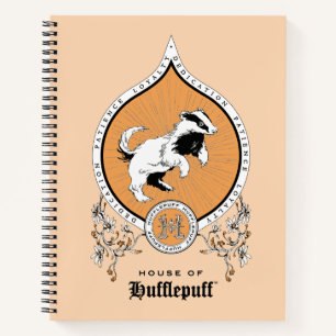 Carnet HARRY POTTER™   Délicat croquis HUFLEPUFF™ Crest