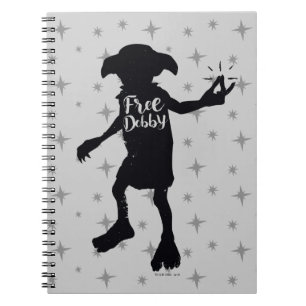 Carnet Harry Potter   "Free Dobby" Silhouette Typographie