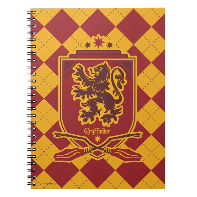 Carnet Harry Potter | Gryffindor QUIDDITCH™ Blason (Devant)